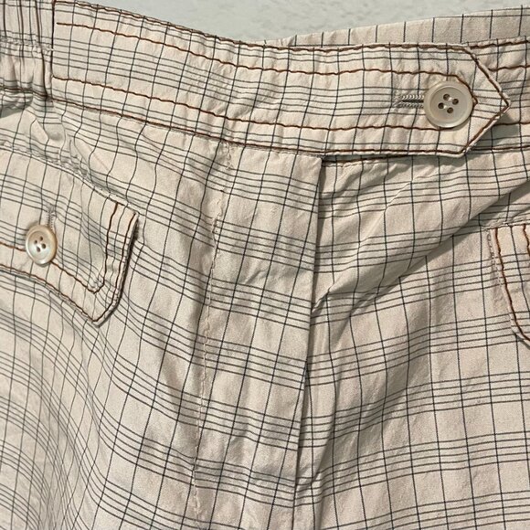 PRADA Plaid Silk  Mini Shorts XS - Picture 2 of 10